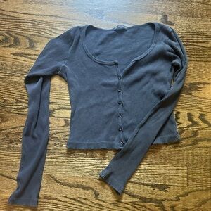 Brandy Melville Blue Sweater Top